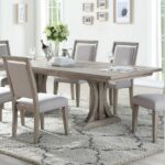 Winners Only Grey Pedestal Dining Set