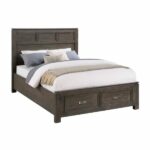 Winners Only Grey Queen Panel Storage Bed