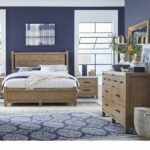 Magnussen Wood and Marble Bedroom Set