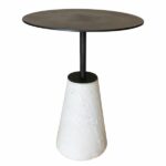 Dovetail Marble Base Side Table