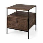 Mercana One-Drawer Wood End Table