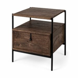 Mercana One-Drawer Wood End Table