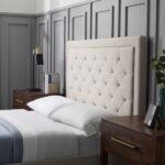 Malouf Queen Oat Upholstered Headboard