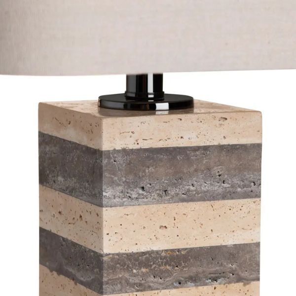 Travertine Table Lamp