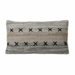 Dovetail Cotton Pillow with decorative Xs