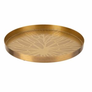 Gold Round Medallion Tray
