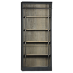 Dovetail Reclaimed Wood and Metal Bookcase