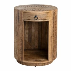 Crestview Barrel Side Table