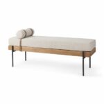 Mercana Fabric Bench with Pillow