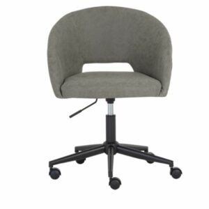 Sunpan Faux Leather Swivel Office Chair