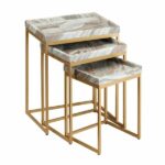 Crestview set of 3 Marble Nesting Tables