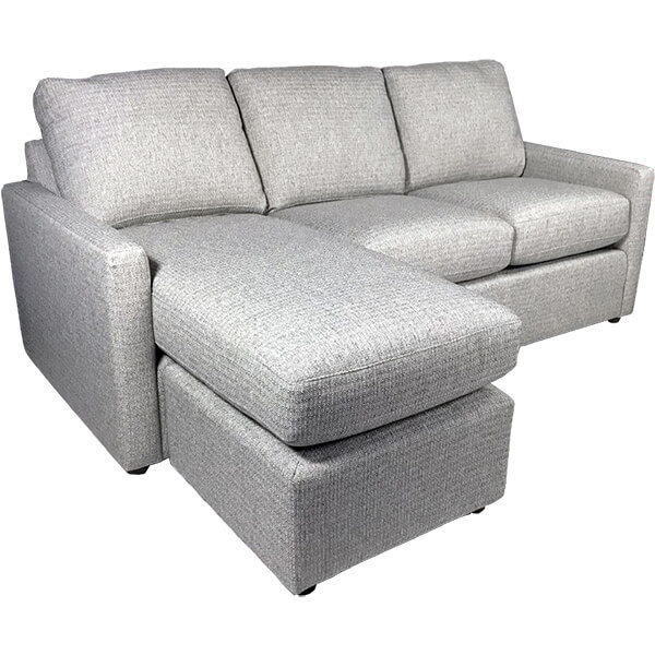Bassett Sofa With Bumper Chaise, Bassett Leather Furniture Care