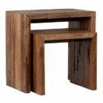 Dovetail Wood Nesting Tables