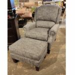 Smith Brothers Tiltback Chair and Ottoman