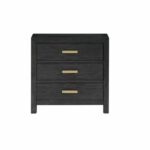 Winners Only Dark Oak Three-Drawer Nightstand