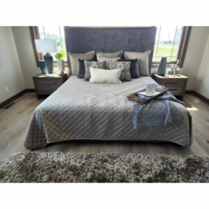 Trica Hand-Crafted Custom King Upholstered Bed