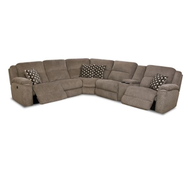 HomeStretch Reclining Power Sectional