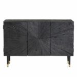 Crestview Three-Door Black Sideboard