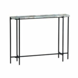 Crestview Green Quartz Console Table