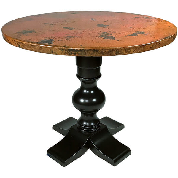 Palettes By Winesburg Custom Copper Top, Copper Top Round Table