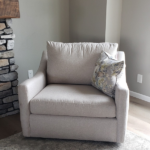 Sam Moore Swivel Chair and Half