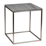 Dovetail Grey Faux Stone Side Table