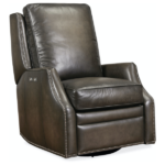 Hooker Furniture Power Swivel Glider Leather Recliner