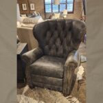 Smith Brothers Leather Tufted Recliner