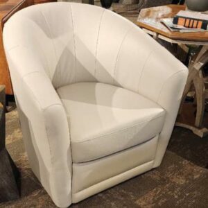 Natuzzi Leather Swivel Chair