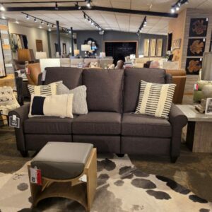 Bassett Custom Tall Back Double Reclining Sofa