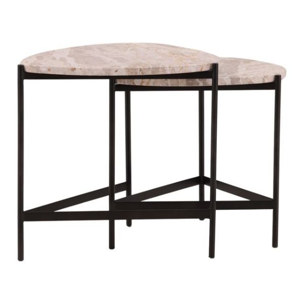 Dovetail Marble Nesting Tables