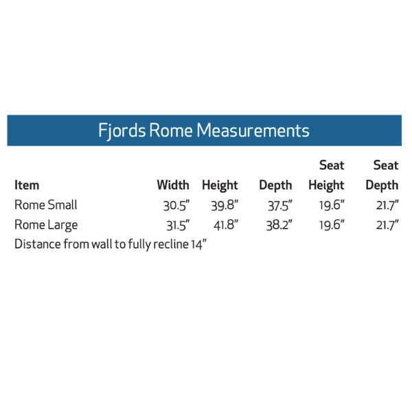 Fjords Rome Small Motorized Swivel Glider Leather Recliner with Power Headrest and Lumbar