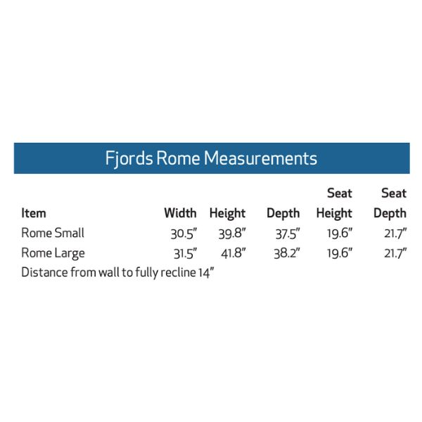 Fjords Rome Large Motorized Swivel Glider Leather Recliner with Power Headrest and Lumbar