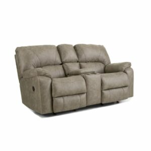 HomeStretch Rocking Reclining Console Loveseat