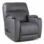 HomeStretch Power Headrest Wallsaver Recliner with Power Lumbar and Extended Footrest