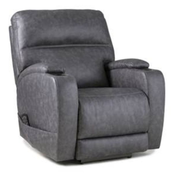 HomeStretch Power Headrest Wallsaver Recliner with Power Lumbar and Extended Footrest