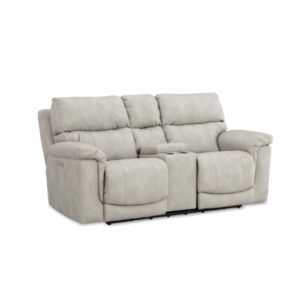 HomeStretch Triple Power Console Loveseat with Power Headrest and Zero Gravity Recline